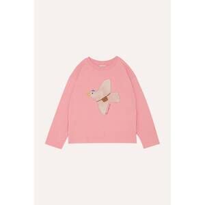 NEW THE CAMPAMENTO kids pigeon sweatshirt in pink